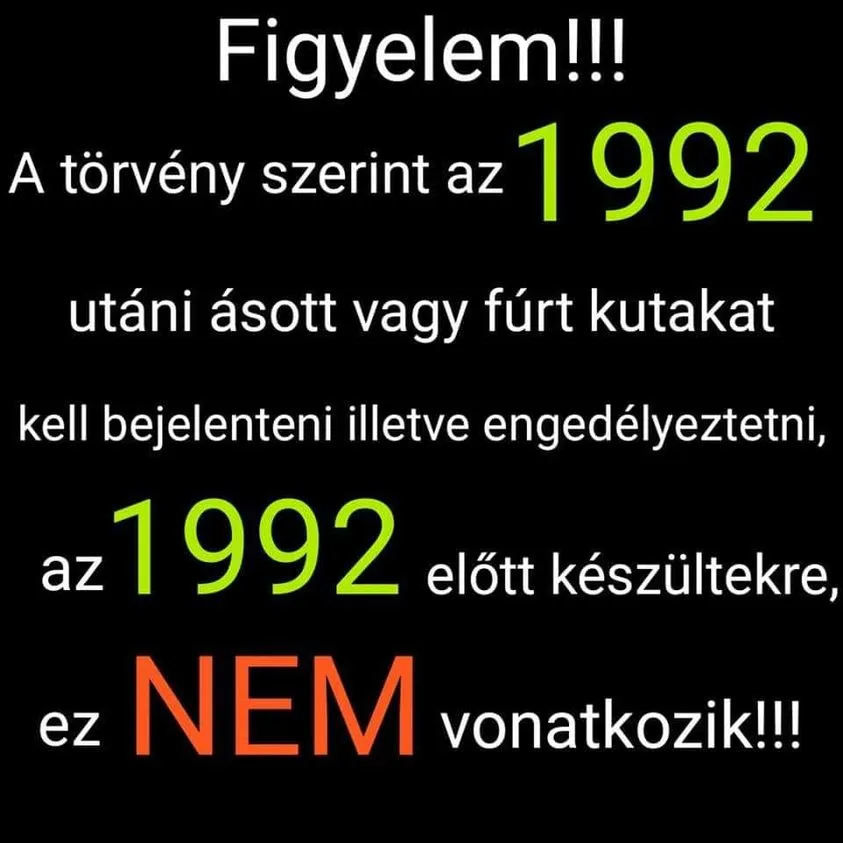 Otthoni kútvíz ingyen: ásott és fúrt kutaknál is ingyen